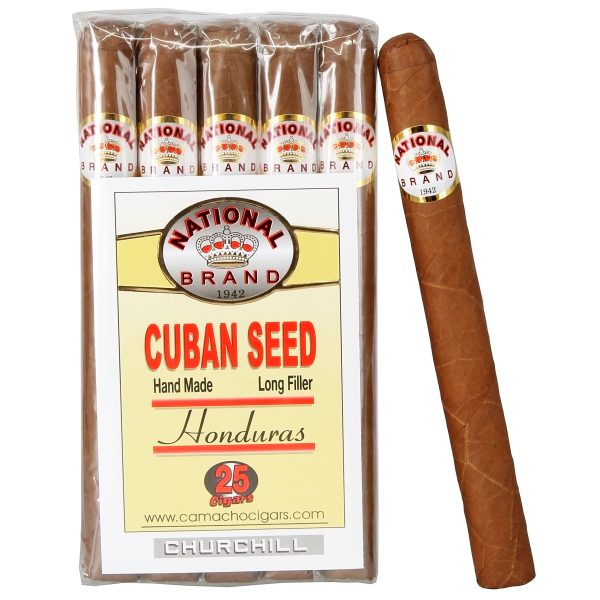 National Brand Cuban Seed Maduro Churchill  (7X48) 25  DAVIDOFF