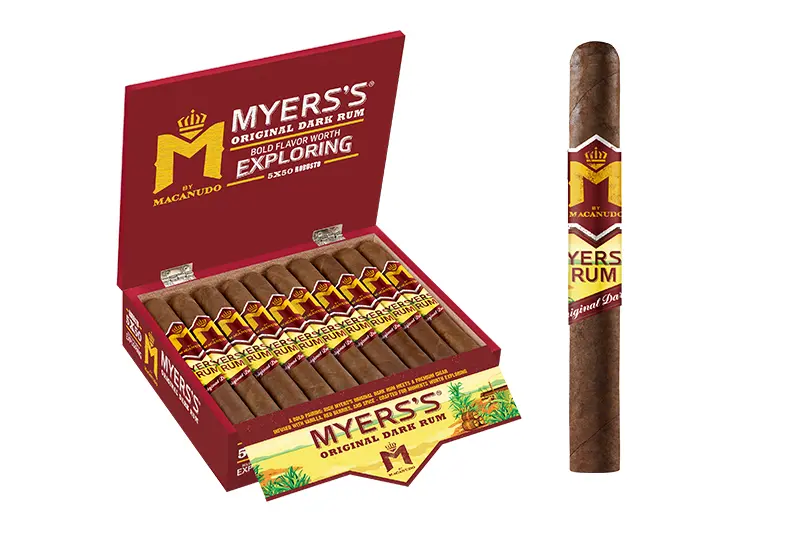  M BY MACANUDO MYERS’S RUM ROBUSTO 5X50 BX 20s