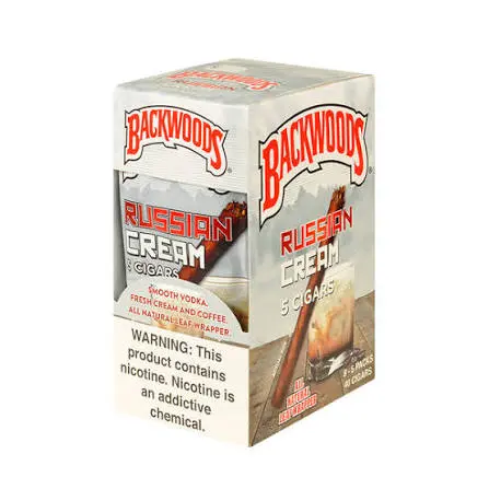 [TEMP0177] BACKWOODS CIGAR 5/8 PACK RUSSIAN CREAM  