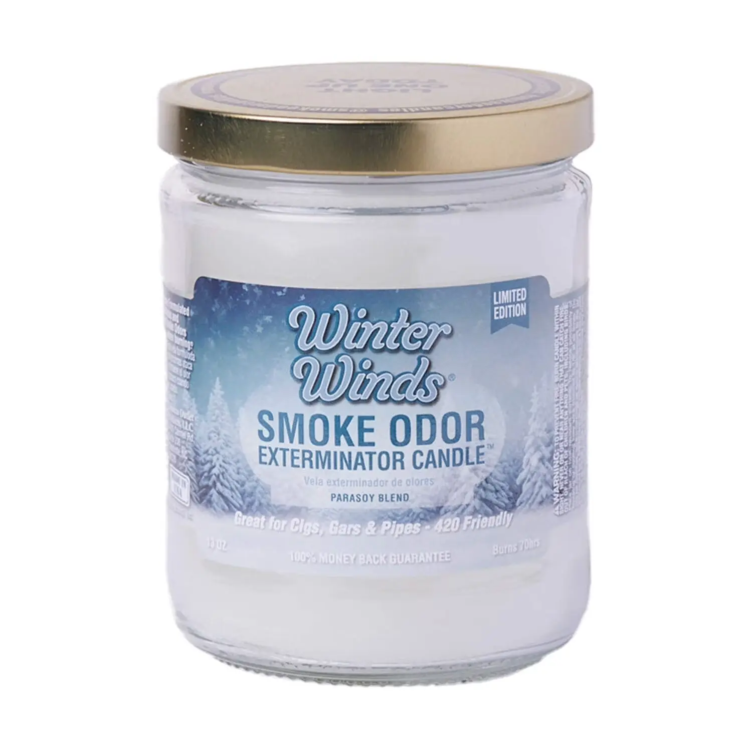 [TEMP0538] WINTER WINDS -SMOKE ODOR EXTERMINATOR CANDLE 13OZ-JAR   LIMITED 