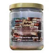 [TEMP0533] WARM FLANNEL -SMOKE ODOR EXTERMINATOR CANDLE 13OZ-JAR   LIMITED 