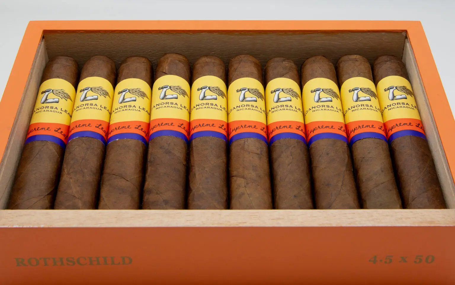 [INTREF000788] AGANORSA SUPREME LEAF 4 1/2x50 ROTHSCHILD  (20)