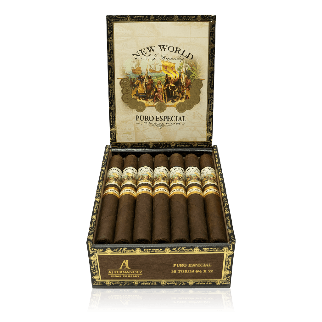 NEW WORLD PURO ESPECIAL - GORDO (6 X 60) BOX 20      AJ FERNANDEZ      