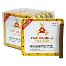 MONTECRISTO WHITE MINIS (5 TINS OF 20)                        (2 7/8" X 20)