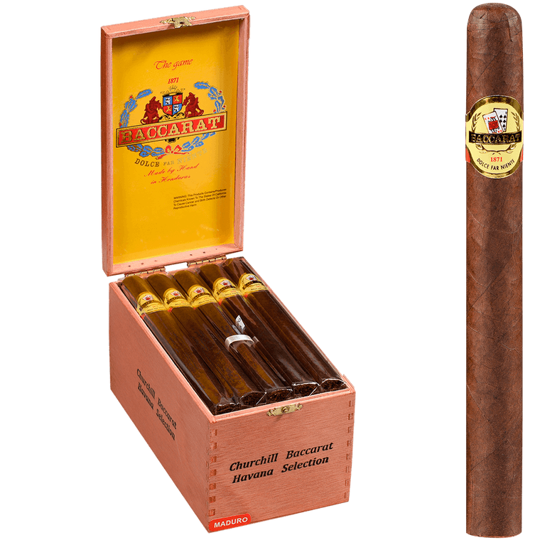 BACCARAT THE GAME MADURO DOUBLE CORONA            7.5X50  DAVIDOFF