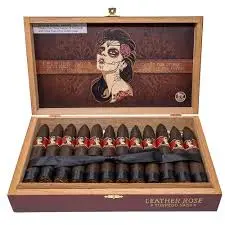 DEADWOOD LEATHER ROSE TORPEDO (24)                                  DREW ESTATE