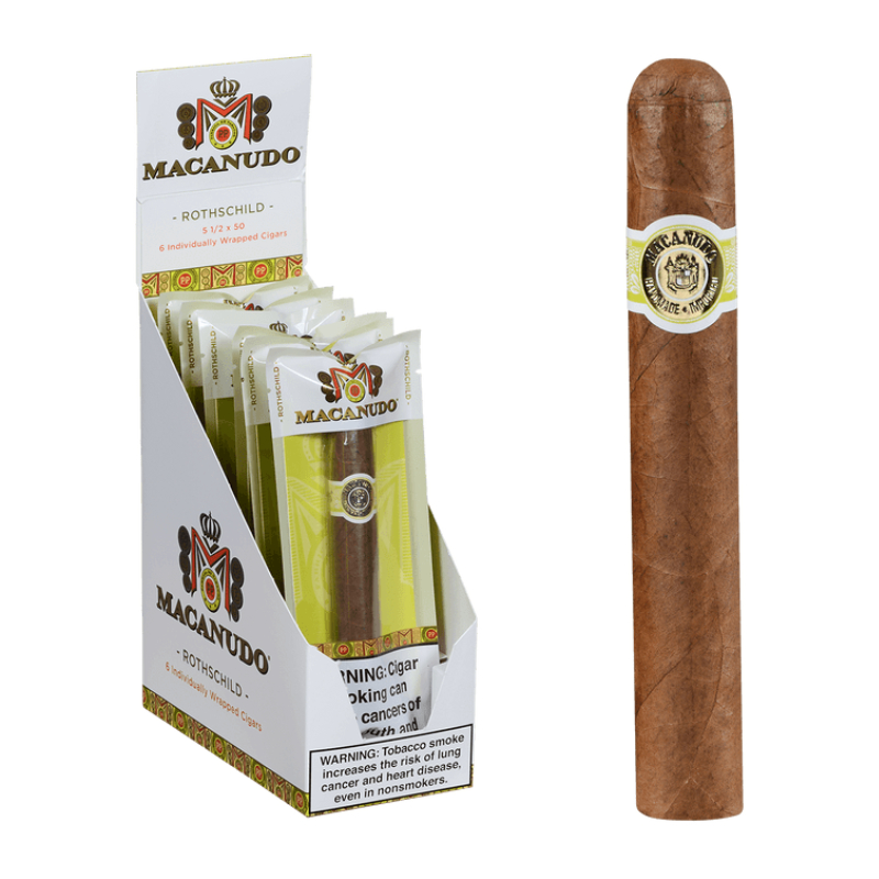 MACANUDO CAFE ROTHSCHILD  5-1/2"X50 SINGLE PACKS (6) 