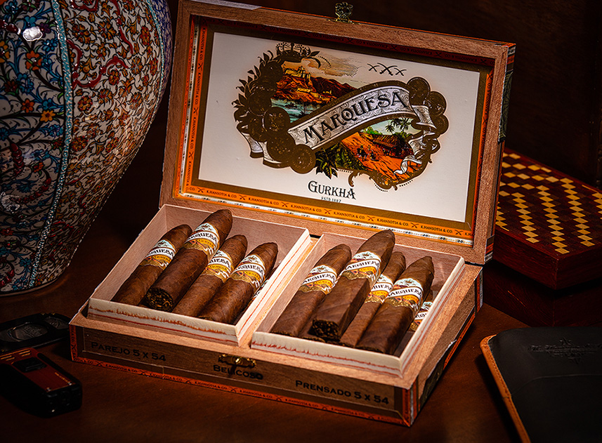 [INTREF004541] GURKHA MARQUESA ROBUSTO PAREJO + PRENSADO 5X52  (20)