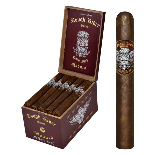 [INTREF005042] INDIAN HEAD ROUGH RIDER SWEETS MADURO ROBUSTO (5X50)  25
