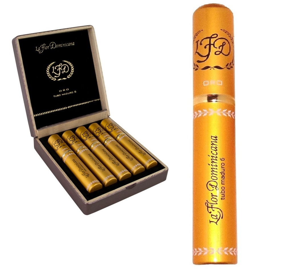 [INTREF005861] LFD ORO TUBO MADURO NO. 6 TORO (6X54) (5)                     LA FLOR DOMINICANA