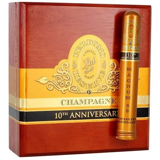 PERDOMO RSV 10TH ANNIV CHAMPAGNE CT MAGNUM  50 TUBOS 6X50 (12)