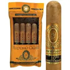 PERDOMO HUMID CHAMPAGNE EPICURE CT 4 PACK BAG 6X54 (4)