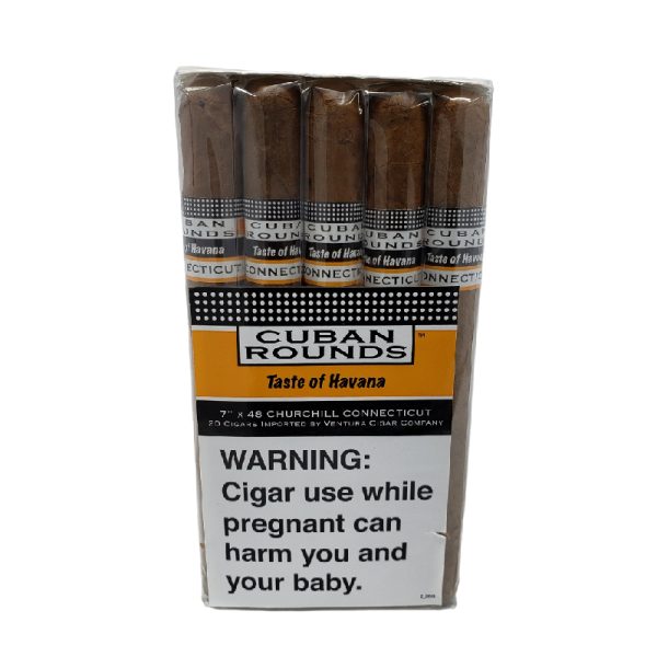 [INTREF002878] CUBAN ROUNDS CHURCHILL CONNECTICUT BUNDLE 7X48  (20)