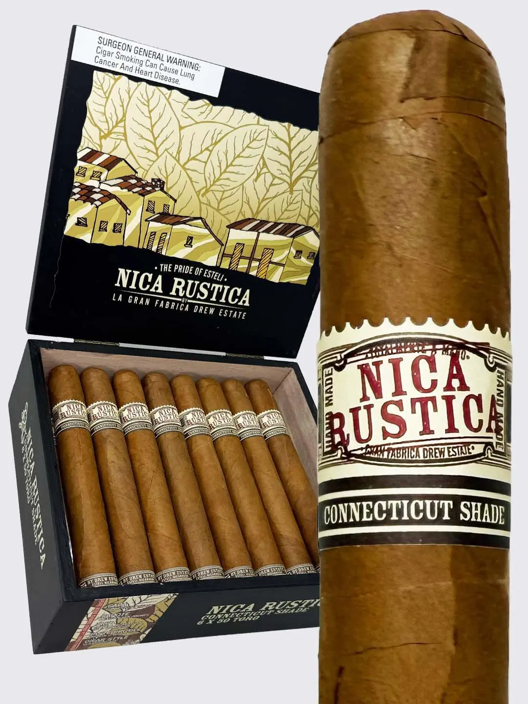 NICA RUSTICA CT SHADE SHORT ROBUSTO 4.5X50(25)
